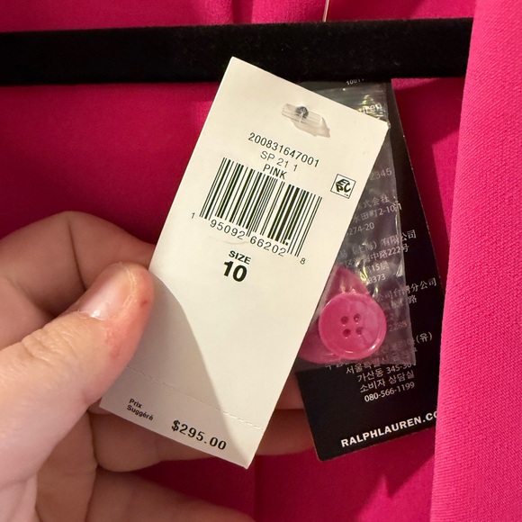Ralph Lauren Pink Tailored Blazer Jacket - Picture 3 of 4